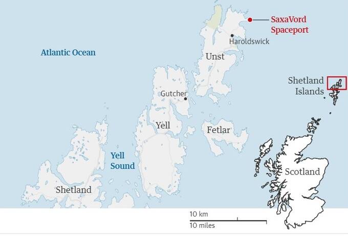 Rocket explosion during testing at the new UK spaceport in Shetland qhiqhuiqutierinv