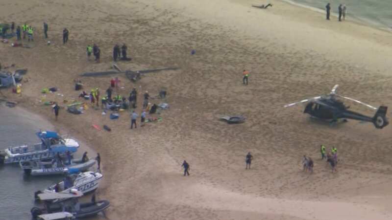 Two helicopters have collided near Sea World (Image: ABC News)