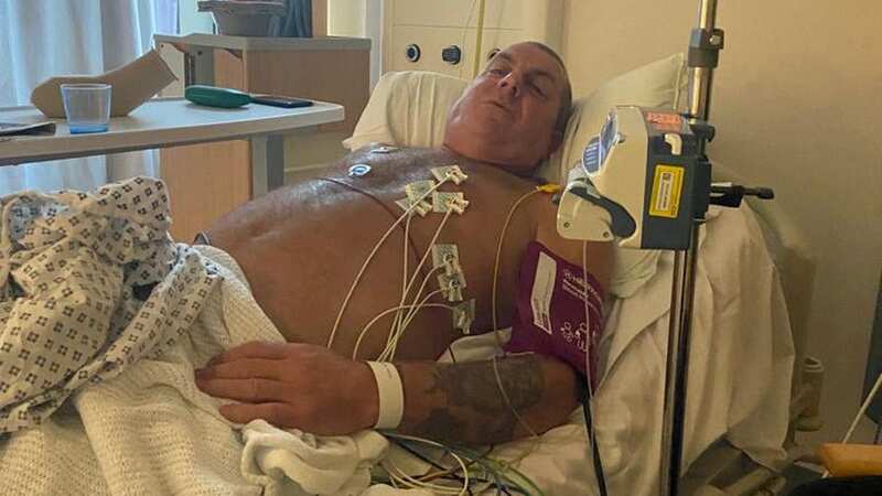 Darrel underwent emergency surgery where he had two stents put into his heart (Image: Darrel Wilson / SWNS)