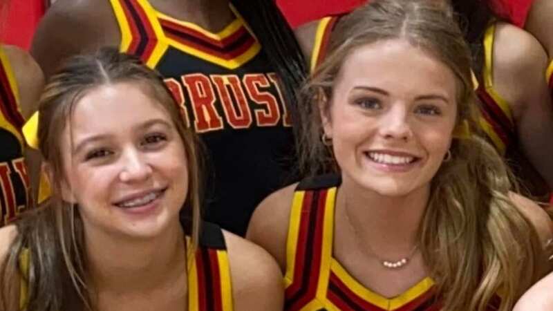 Cheerleaders Maggie Dunn and Caroline Gill were killed during a high-speed police chase (Image: Brusly High School Cheerleading/Facebook)