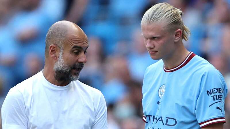 Erling Haaland has a good relationship with Pep Guardiola at Man City (Image: James Gill - Danehouse/Getty Images)