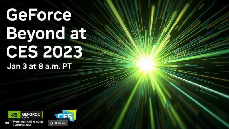 Nvidia GeForce Beyond at CES 2023 (Image: Jasmine Mannan)