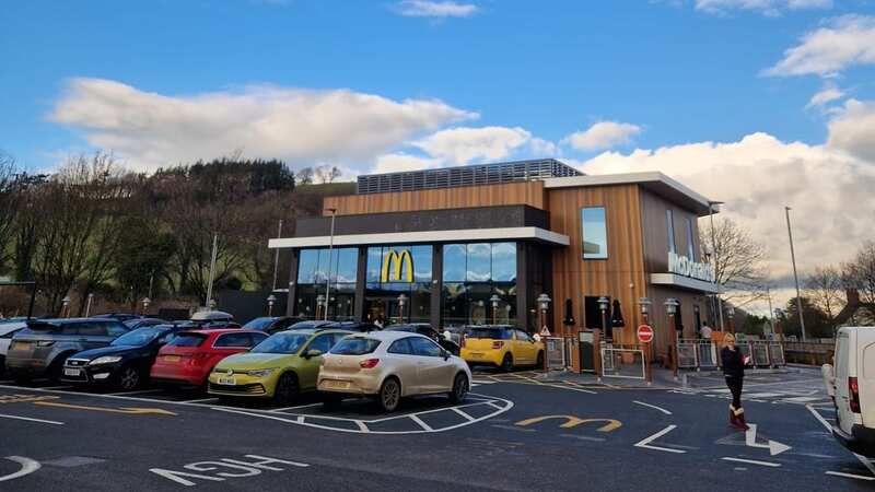 The fast food chain restaurant is located in an industrial estate in Welshpool. Powys (Image: Anna Lewis/WalesOnline)