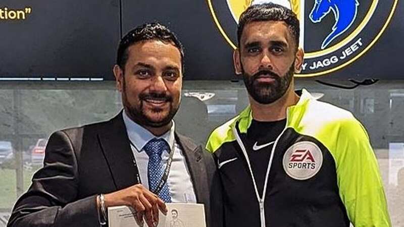 Bhupinder Singh Gill (right) will officiate at the Southampton vs Nottingham Forest game on Wednesday (Image: @FA_PGMOL/Twitter)