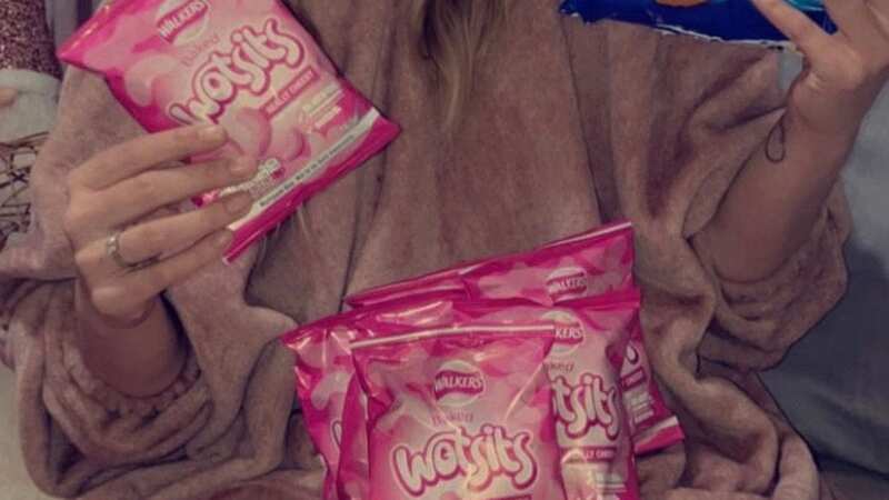 Erin Leonard, bought two separate packs of Wotsits crisps, only to discover the bags inside were pink instead of blue (Image: Erin Leonard/BPM MEDIA)