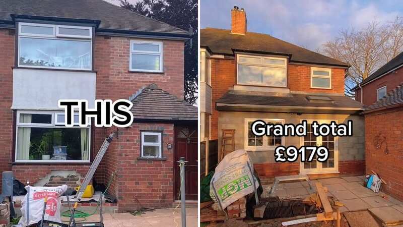 Scott Baggaley decided to take matters into his own hands when builders quoted him £45,000 for a house extension (Image: SWNS)