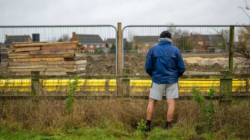 Moulton Chapel villagers say the building work is ruining their peace and privacy (Image: James Linsell-Clark / SWNS)