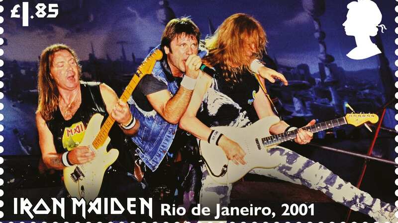 Iron Maiden become only the fifth music group to feature in a dedicated stamp issue (Image: Royal Mail)