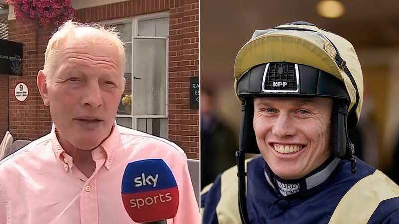 Gary Moore (left): winning the Tolworth would repay owner who loaned helicopter for hospital visits to son Josh (Image: Sky Sports Racing/file image)