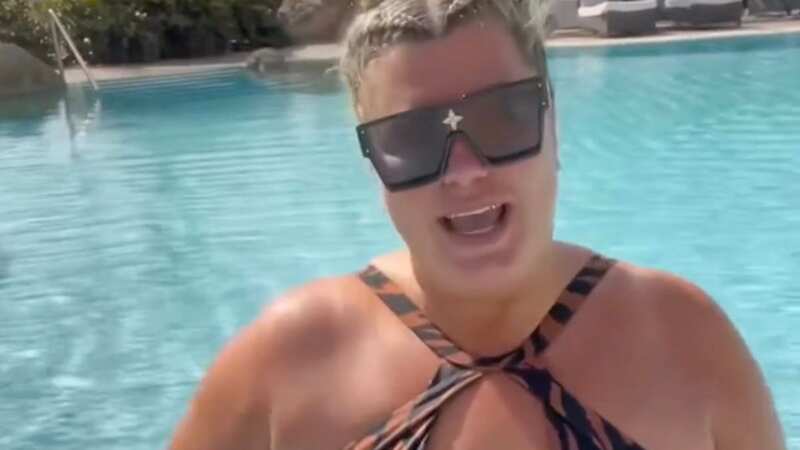 Gemma Collins puts wows in plunging swimsuit as she talks body positivity