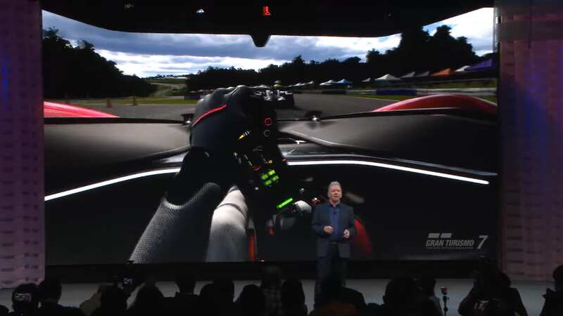 PlayStation head Jim Ryan announces that Gran Turismo 7 and Beat Saber are coming to PSVR2 at CES 2023 (Image: Sony)
