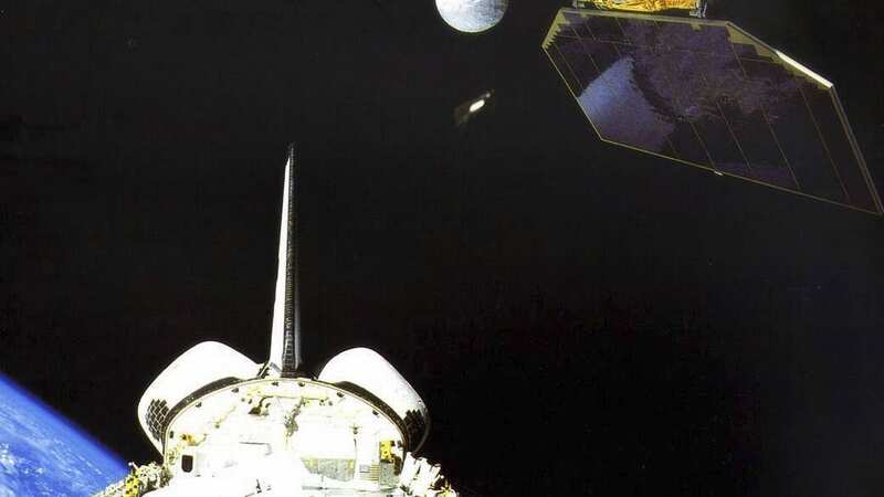 The satellite was launched by Space Shuttle Challenger in 1984 (Image: Uncredited/AP/REX/Shutterstock)