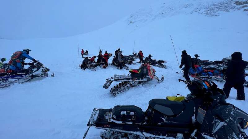 Two people have been buried by an avalanche in the Rocky Mountains with one confirmed dead and another missing (Image: Grand County Search and Rescue)
