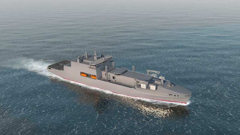 Team Resolute, led by Spanish firm Navantia, will build the Fleet Solid Support ships (Image: Issued by the Ministry of Defence)