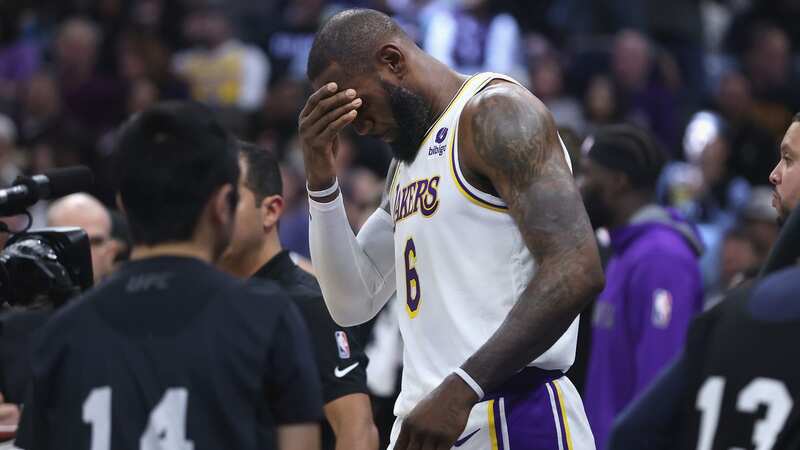 LeBron James isnt best pleased with the Lakers front office (Photo by Ronald Martinez/Getty Images)