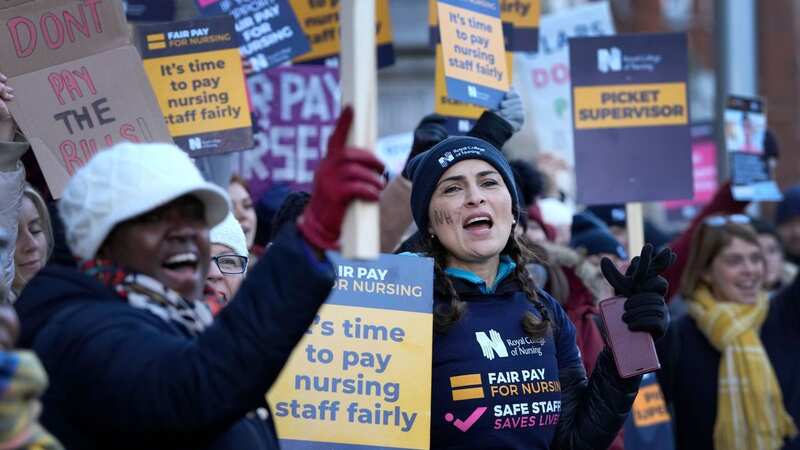 Nurses on the picket line last month - it appears strikes will now go ahead as planned (Image: Kirsty Wigglesworth/AP/REX/Shutterstock)