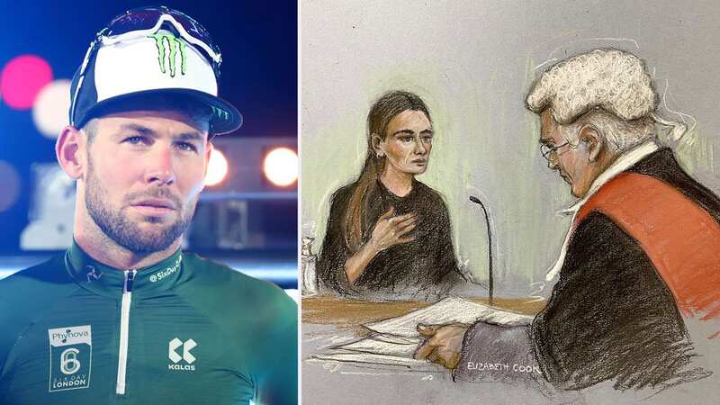 Court artist sketch of Peta avendish giving evidence, watched by Judge David Turner (Image: PA)