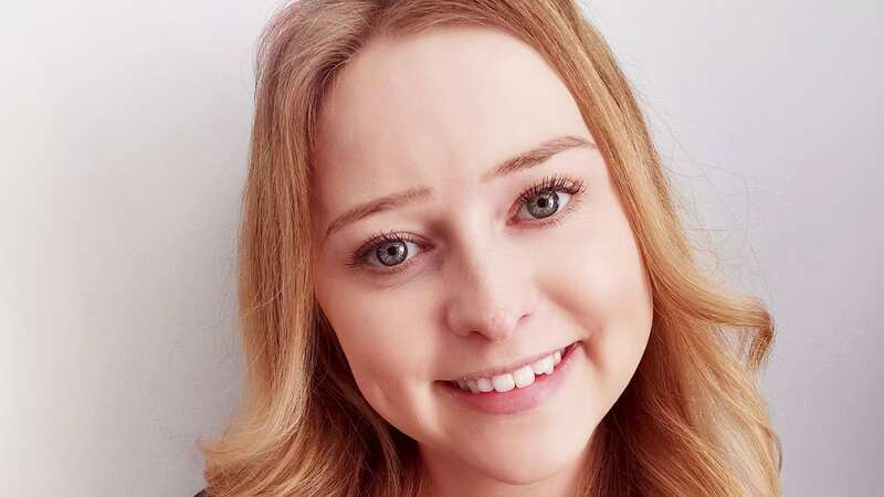 Katie Dunn says the routine Boots eye test saved her life (Image: Brain Tumour Research / SWNS)