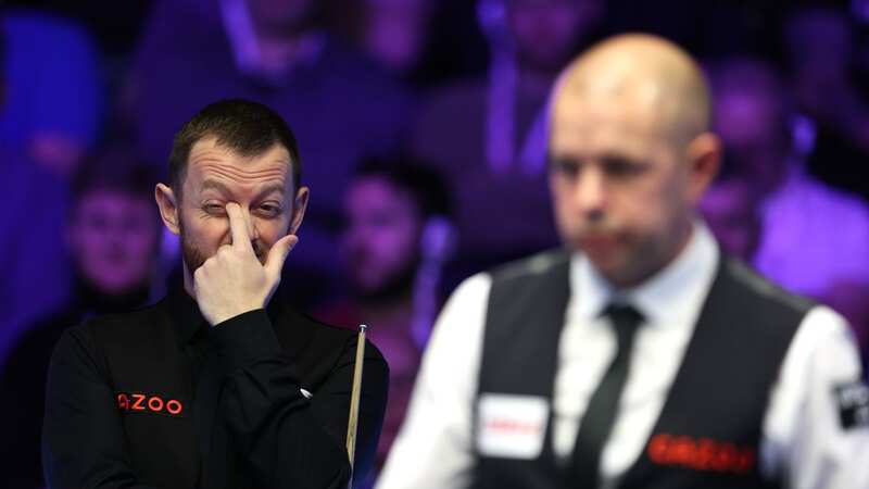 Mark Allen reacts during his latest defeat