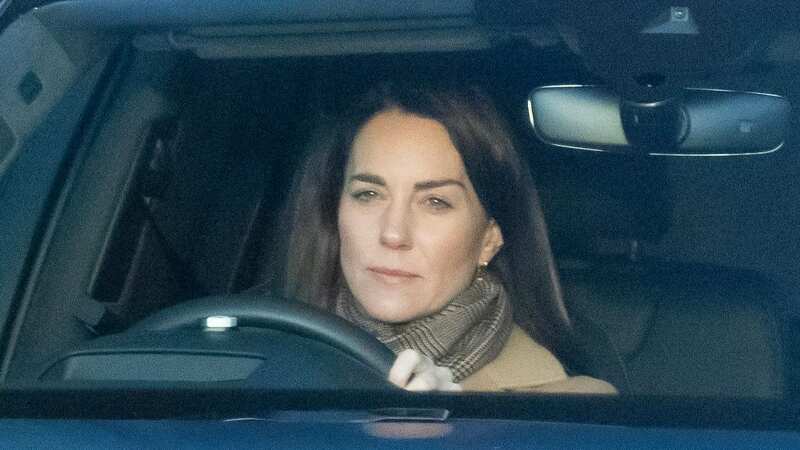Pensive Princess Kate breaks cover to do school run after Harry