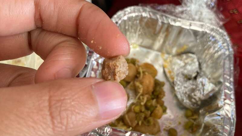 Savapriya Sangwa found a stone in her curry whilst flying with Air India (Image: Jam Press/TIM)