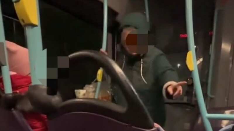 An argument erupted on a bus in London over priority seats