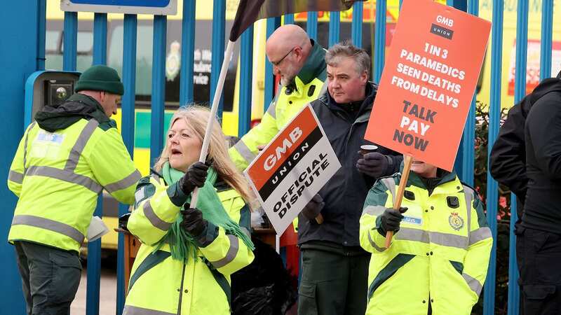 Thousands of ambulance service staff are taking part in industrial action today (Image: Julian Hamilton/Daily Mirror)