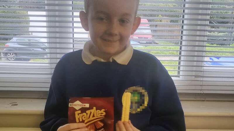 He was shocked at what he found at the bottom of the packet (Image: Laura-Jane Skinner / SWNS)
