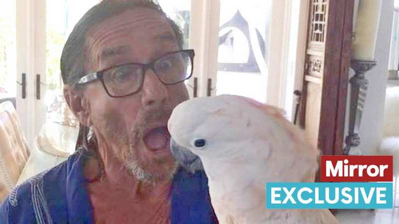 Iggy Pop and his cockatoo Biggy Pop, who is so noisy the singer is often driven out of his home