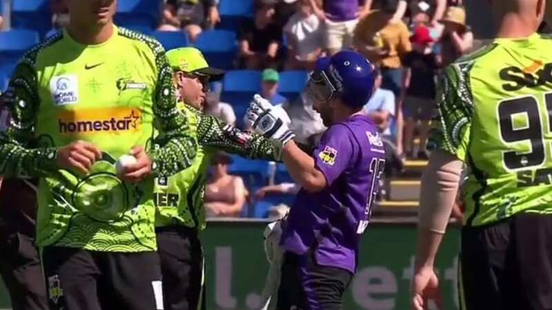 Warner and Wade were involved in a flashpoint (Image: @7Cricket/Twitter)