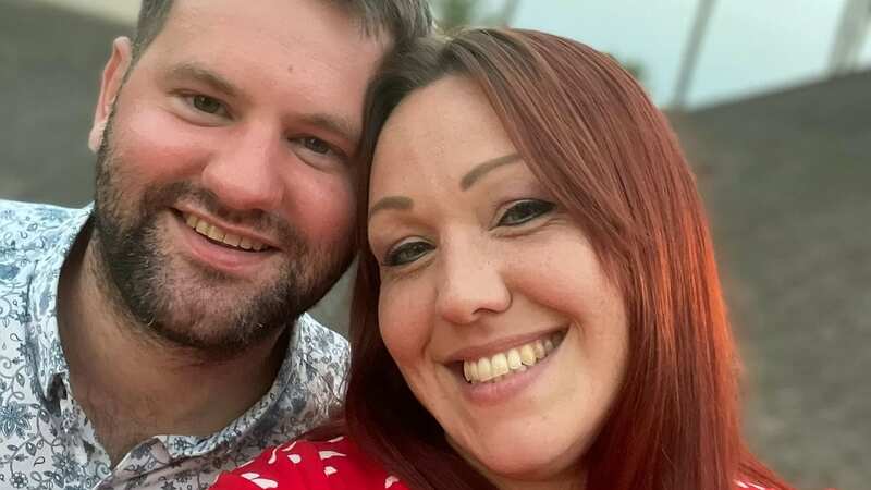 Lewis Richardson, pictured with wife Hayley, has vowed to boycott the airline (Image: Lewis Richardson / SWNS)