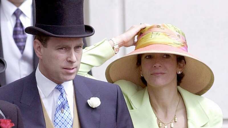 Prince Andrew with Ghislaine Maxwell at Royal Ascot (Image: Tim Graham Photo Library via Getty Images)