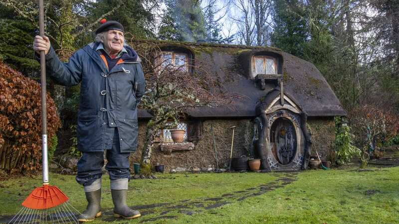 Stuart Grant, 89, moved into the cottage he bought as a wreck with no roof and no doors in 1984, while he was renovating a house (Image: Katielee Arrowsmith SWNS)