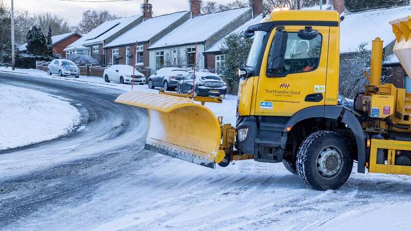 Gritters are being deployed to reduce the risk from icy roads (Image: Andy Commins / Daily Mirror)