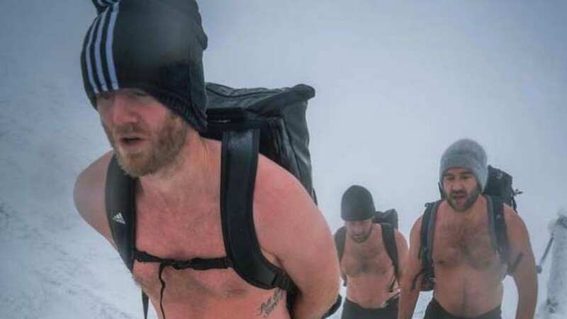 World Cup winner Andre Schurrle has trekked up a mountain topless (Image: @andreschuerrle/Instagram)