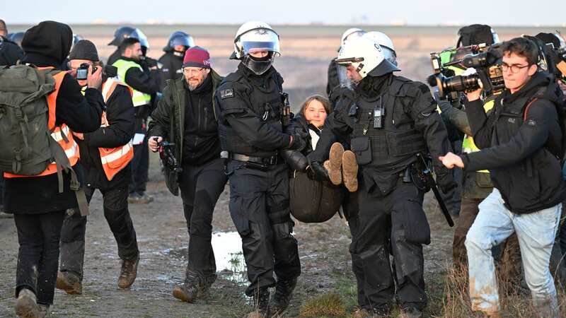 Greta Thunberg detained by police as she