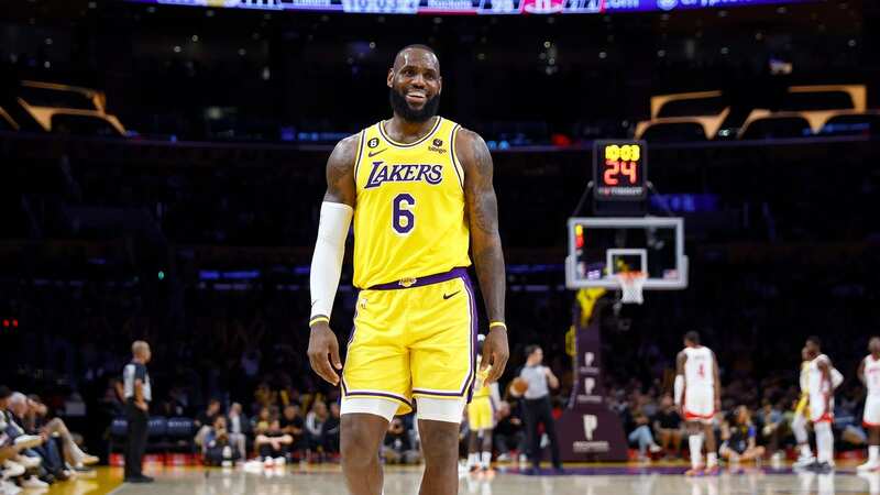 LeBron James helped the Los Angeles Lakers to a win over the Houston Rockets (Image: Ronald Martinez/Getty Images)