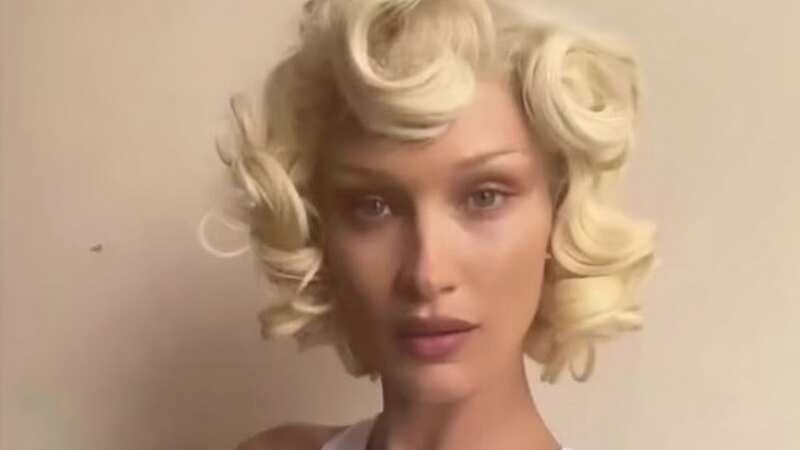 Bella Hadid looks unrecognisable as she transforms into Marilyn Monroe