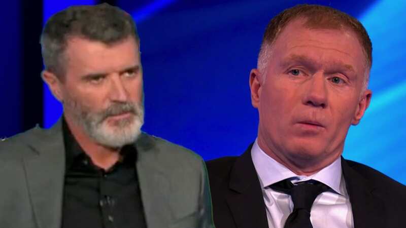 Roy Keane and Paul Scholes won a number of trophies together at Man United (Image: Daily Mirror)