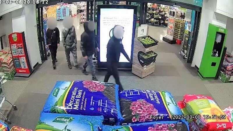 CCTV shows masked teens running through Asda moments before dad stabbed to death