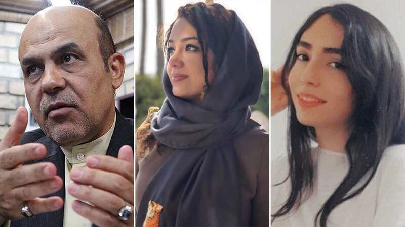 R-L: Alireza Akbari, who was executed while denying spying, imprisoned poet and songwriter Mona Borzouei and imprisoned student Niloufar Najafpour