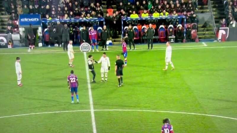 Casemiro was approached by a fan during the Manchester United game