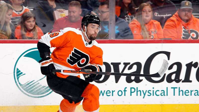 The Philadelphia Flyers wear the colours to support the LGTBQ+ community (Photo by Tim Nwachukwu/Getty Images)
