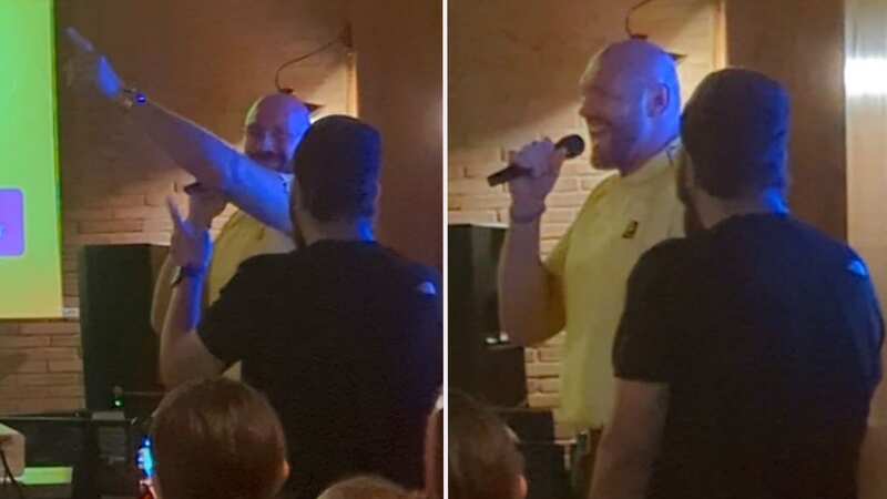 Tyson Fury sings karaoke with fans in Tenerife pub as Oleksandr Usyk talks stall
