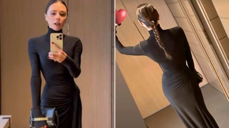 Victoria Beckham models clinging dress after saying women want 