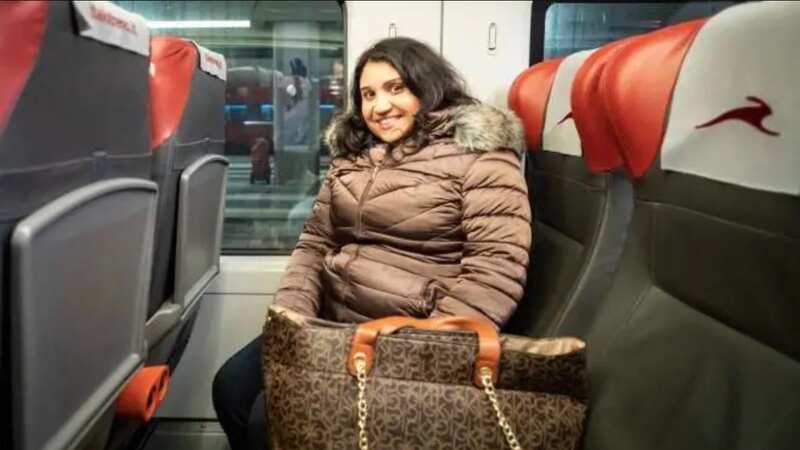 Giuseppina Giuliano, 29, lives with her parents and travels 995 miles to work (Image: Facebook)
