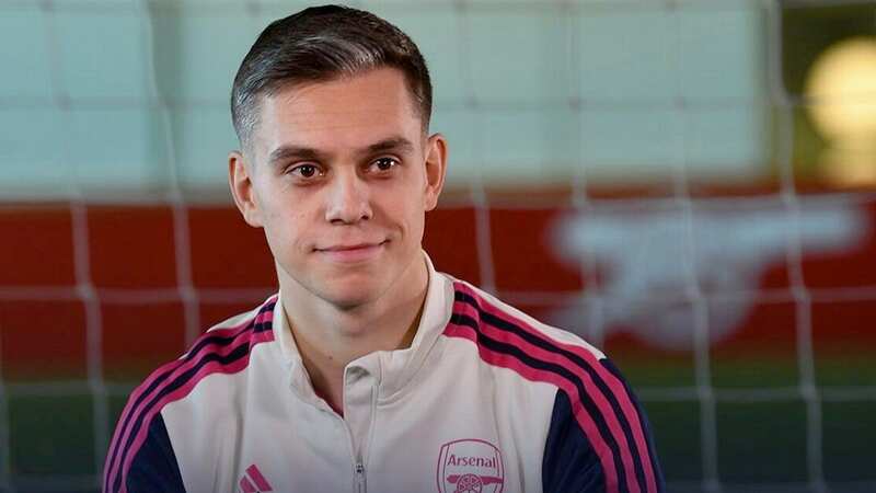 Leandro Trossard has completed his move to Arsenal (Image: Arsenal TV)