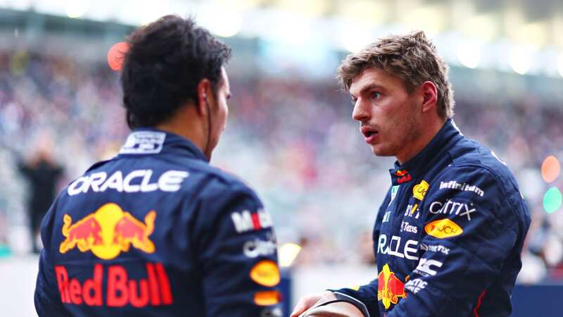 There have been suggestions of a strained relationship between Max Verstappen and Sergio Perez (Image: Getty Images)