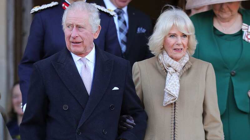 Charles and Camilla show rare display of affection on busy day of duties