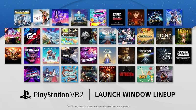 PSVR 2 will have more than 30 titles available for the headset at launch. (Image: Sony)